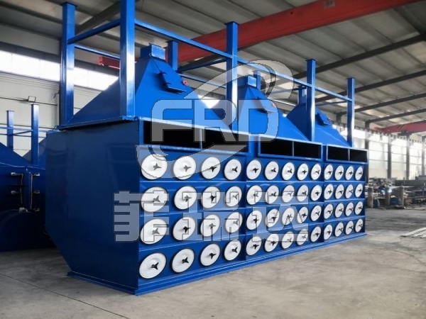 橫裝式濾筒除塵器 PLC 控制可調(diào)脈沖反吹