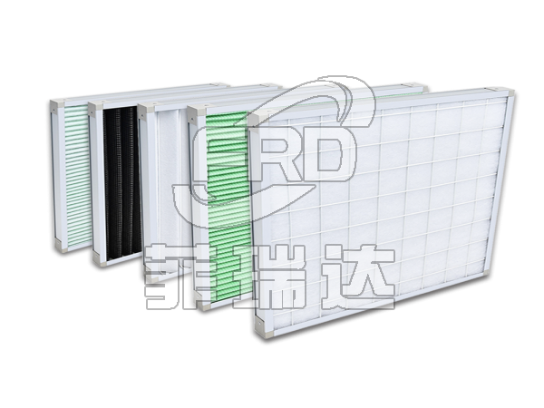 單面覆網(wǎng)折疊式：初效板式空氣過(guò)濾器 